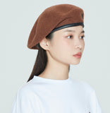 ロマンティッククラウン(ROMANTIC CROWN) LAUREL LOGO BERET_BROWN