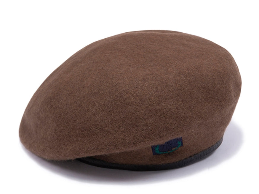 ロマンティッククラウン(ROMANTIC CROWN) LAUREL LOGO BERET_BROWN