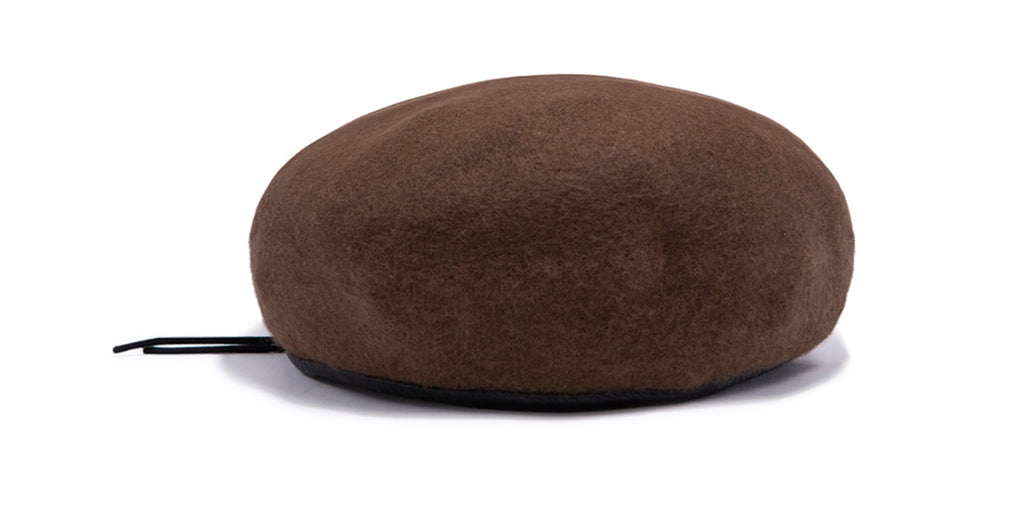 ロマンティッククラウン(ROMANTIC CROWN) LAUREL LOGO BERET_BROWN