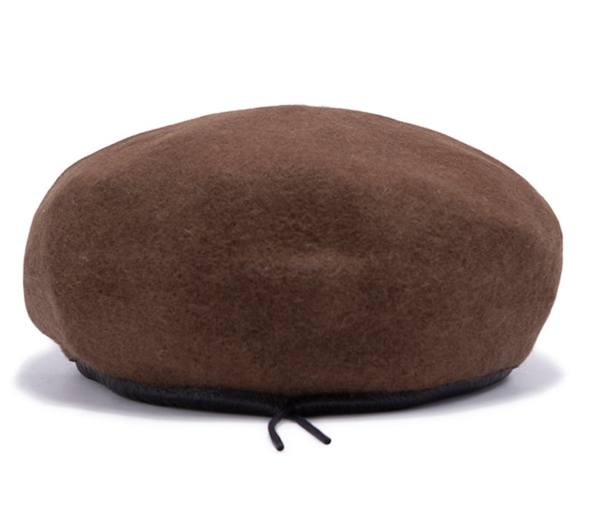 ロマンティッククラウン(ROMANTIC CROWN) LAUREL LOGO BERET_BROWN