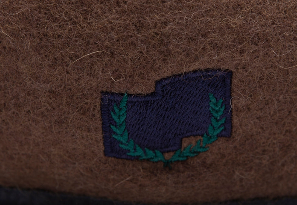 ロマンティッククラウン(ROMANTIC CROWN) LAUREL LOGO BERET_BROWN