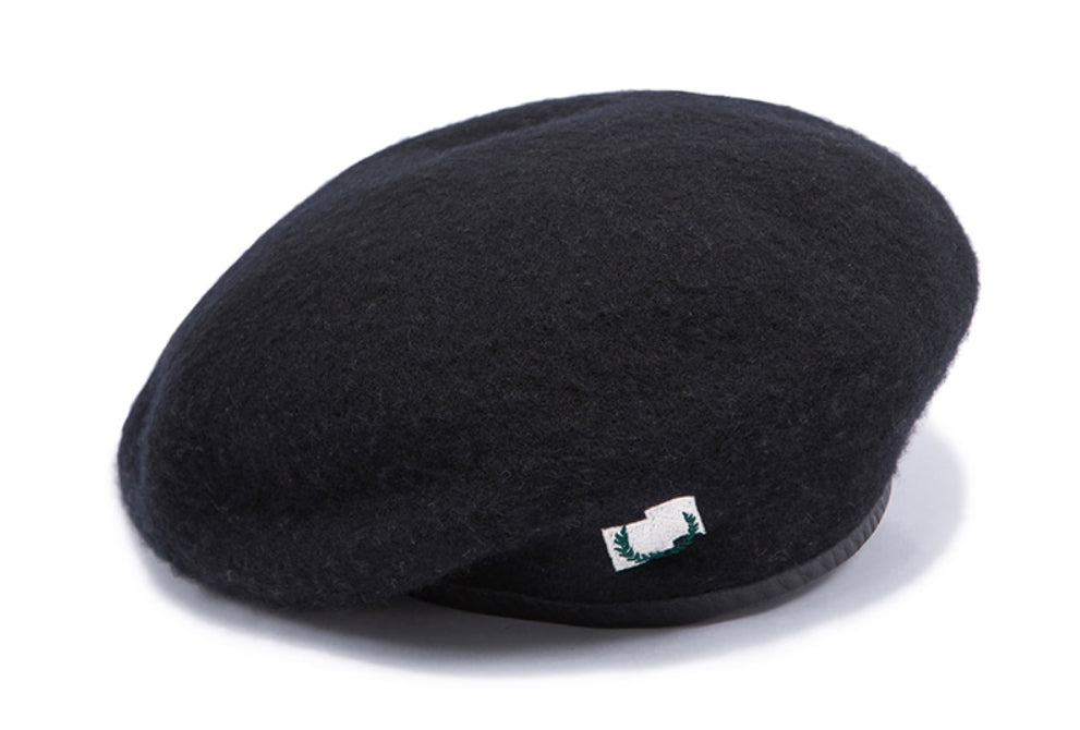 ロマンティッククラウン(ROMANTIC CROWN)  LAUREL LOGO BERET_BLACK
