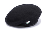 ロマンティッククラウン(ROMANTIC CROWN)  LAUREL LOGO BERET_BLACK