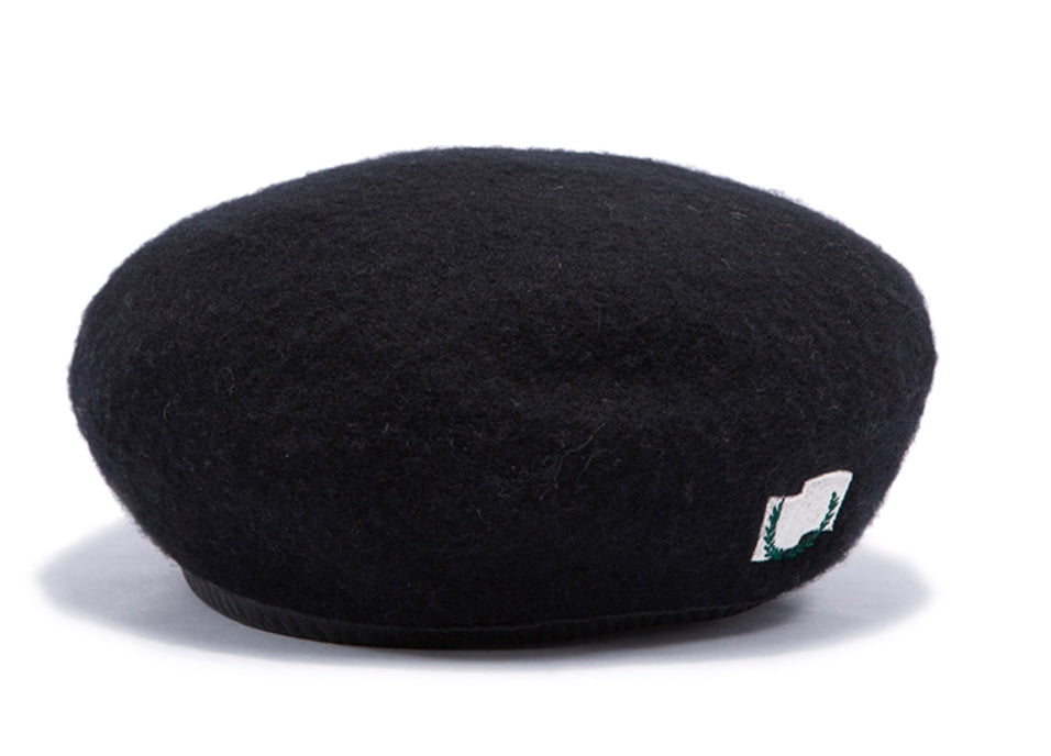 ロマンティッククラウン(ROMANTIC CROWN)  LAUREL LOGO BERET_BLACK
