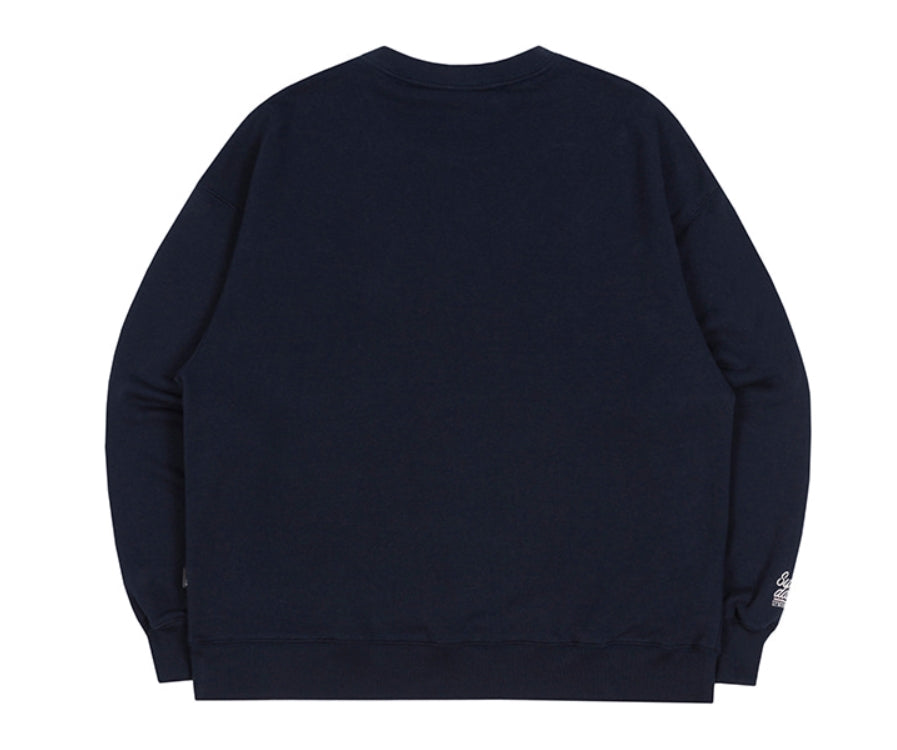ロマンティッククラウン(ROMANTIC CROWN) SUNDAY SYNDROME CADILLAC SWEATSHIRT_NAVY