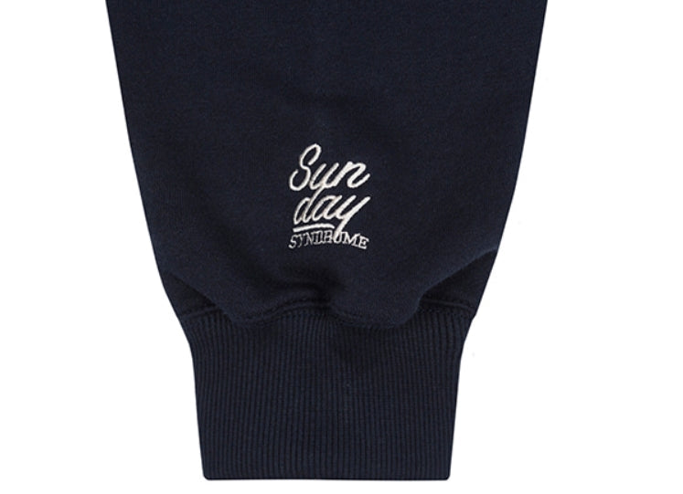 ロマンティッククラウン(ROMANTIC CROWN) SUNDAY SYNDROME CADILLAC SWEATSHIRT_NAVY
