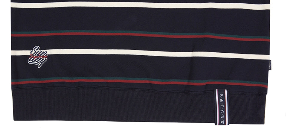ロマンティッククラウン(ROMANTIC CROWN) PADDLING LOGO SWEATSHIRT_NAVY