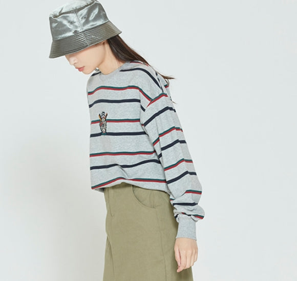 ロマンティッククラウン(ROMANTIC CROWN) PADDLING LOGO SWEATSHIRT_GREY