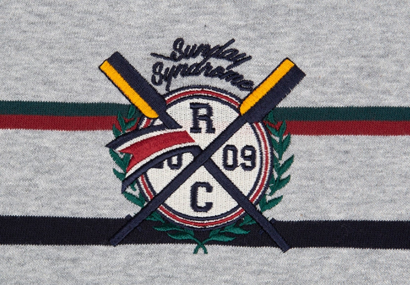 ロマンティッククラウン(ROMANTIC CROWN) PADDLING LOGO SWEATSHIRT_GREY