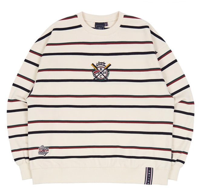 ロマンティッククラウン(ROMANTIC CROWN) PADDLING LOGO SWEATSHIRT_OATMEAL