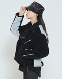 ロマンティッククラウン(ROMANTIC CROWN) HEAVY FLEECE RIDER JACKET_BLACK