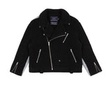 ロマンティッククラウン(ROMANTIC CROWN) HEAVY FLEECE RIDER JACKET_BLACK