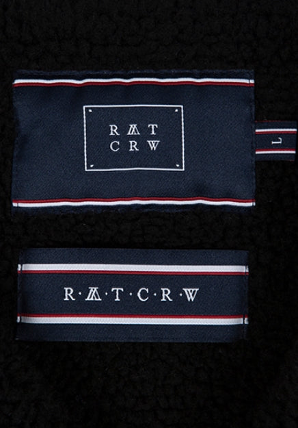 ロマンティッククラウン(ROMANTIC CROWN) HEAVY FLEECE RIDER JACKET_BLACK
