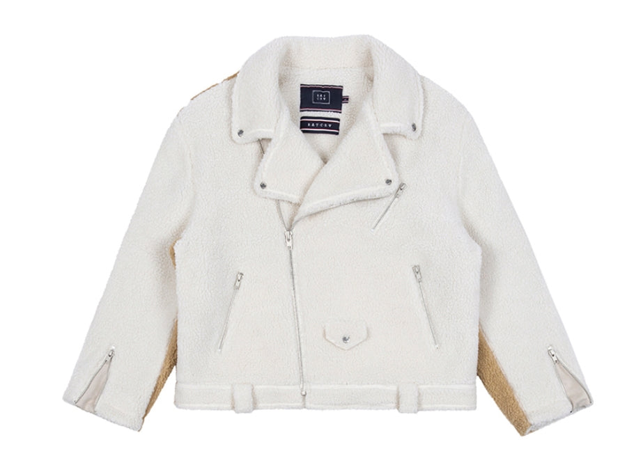 ロマンティッククラウン(ROMANTIC CROWN) HEAVY FLEECE RIDER JACKET_OATMEAL