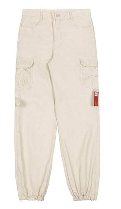 ベドインベド(BADINBAD)  POCKET COTTON JOGGER PANTS_OATMEAL