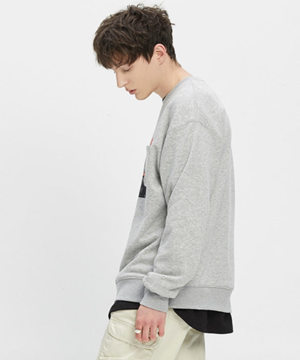 ベドインベド(BADINBAD)  BAD CITY SWEATSHIRT_GREY