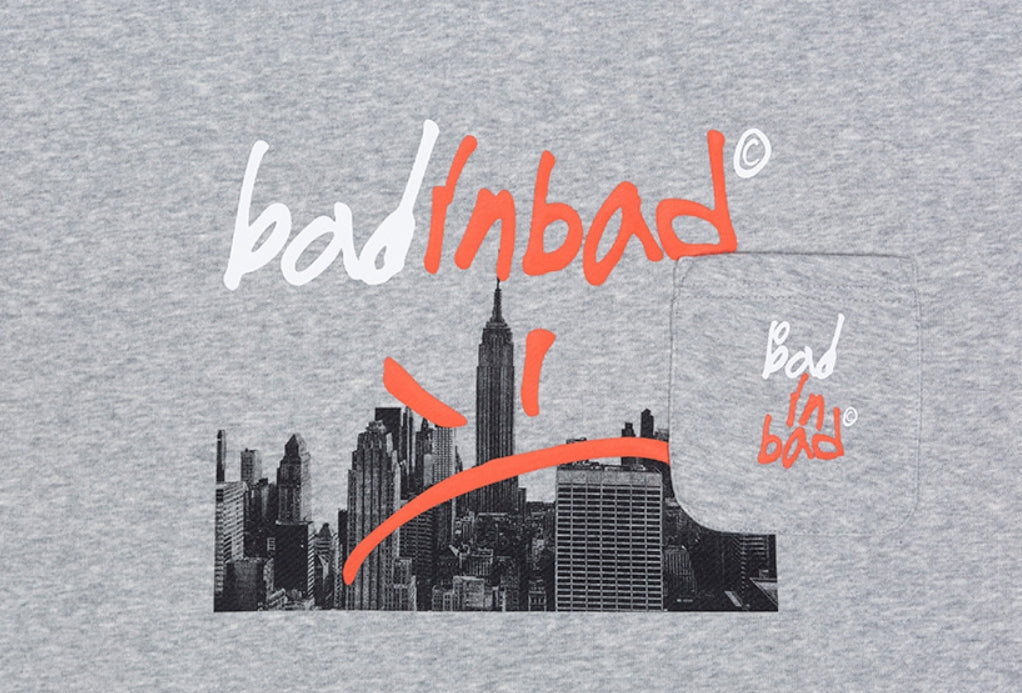 ベドインベド(BADINBAD)  BAD CITY SWEATSHIRT_GREY