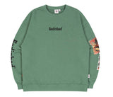 ベドインベド(BADINBAD)  NAPOLEON GALLERY SWEATSHIRT_SAGE GREEN
