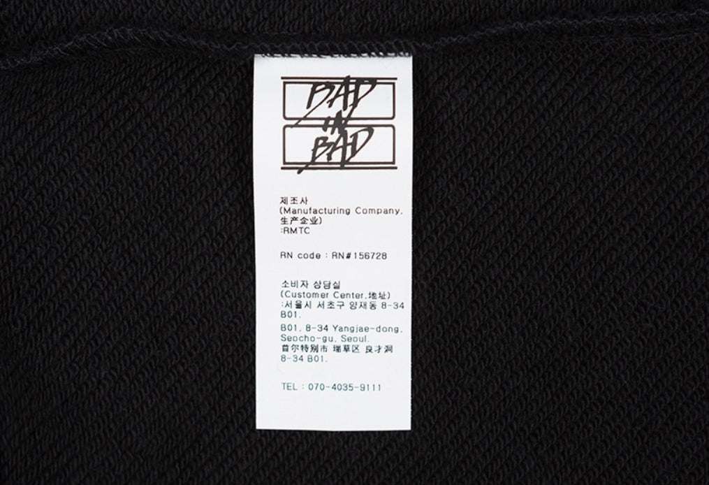 ベドインベド(BADINBAD)  NAPOLEON GALLERY SWEATSHIRT_BLACK