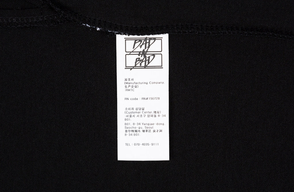 ベドインベド(BADINBAD)  PLAIN HALF TURTLENECK_BLACK
