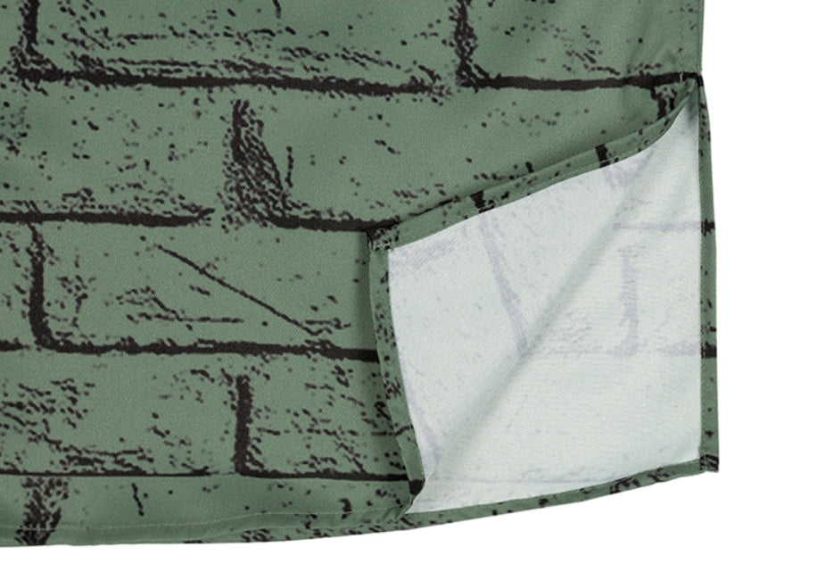 ベドインベド(BADINBAD)  BRICK SHIRT_SAGE GREEN