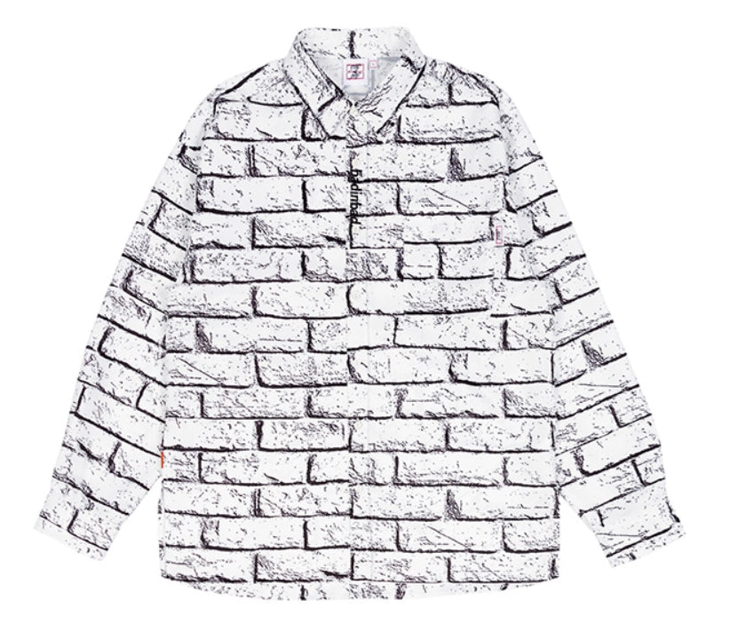 ベドインベド(BADINBAD)  BRICK SHIRT_WHITE