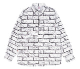 ベドインベド(BADINBAD)  BRICK SHIRT_WHITE
