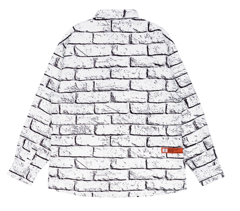 ベドインベド(BADINBAD)  BRICK SHIRT_WHITE