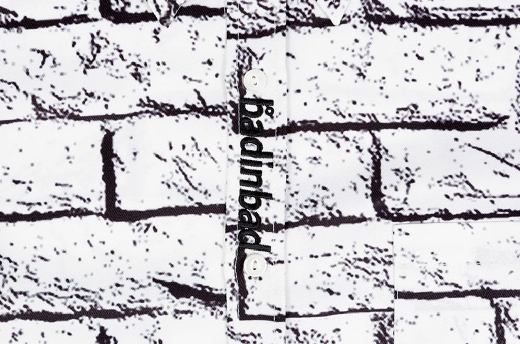 ベドインベド(BADINBAD)  BRICK SHIRT_WHITE
