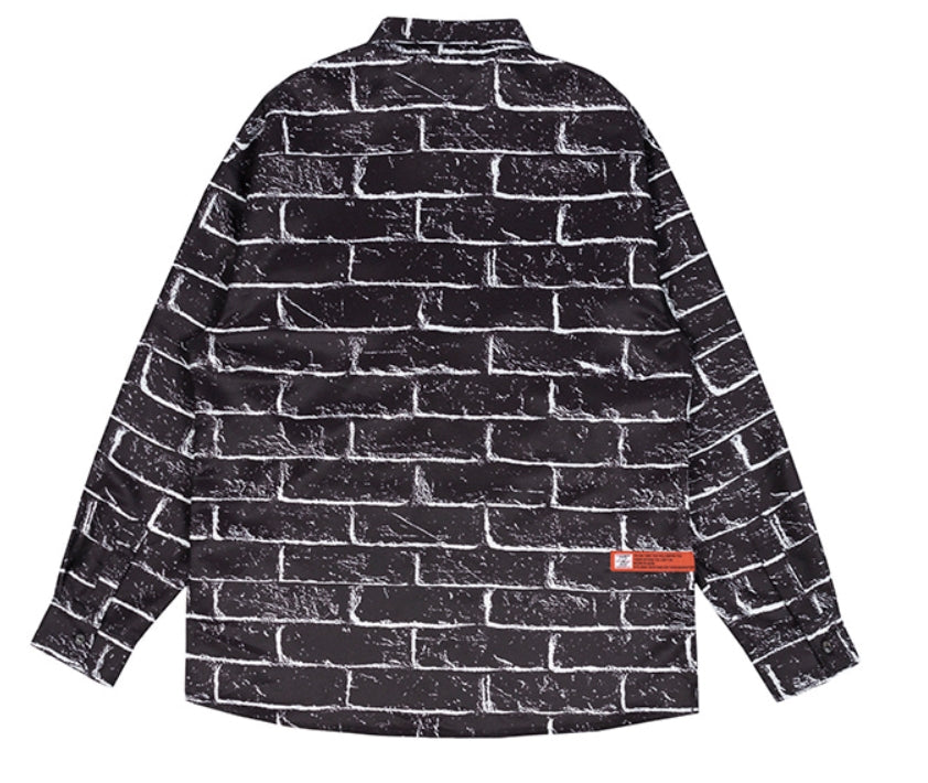 ベドインベド(BADINBAD)  BRICK SHIRT_BLACK