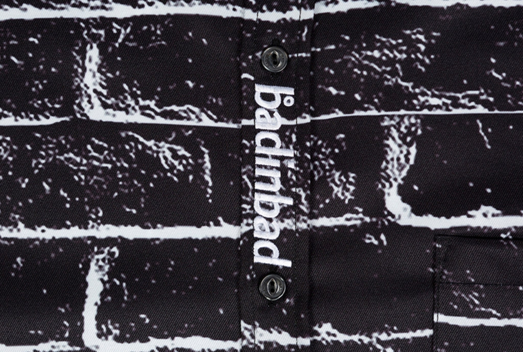 ベドインベド(BADINBAD)  BRICK SHIRT_BLACK