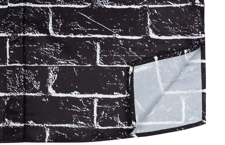 ベドインベド(BADINBAD)  BRICK SHIRT_BLACK