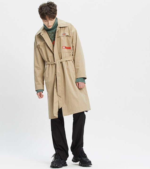 ベドインベド(BADINBAD)  CHEST DOUBLE POCKET COAT_BEIGE