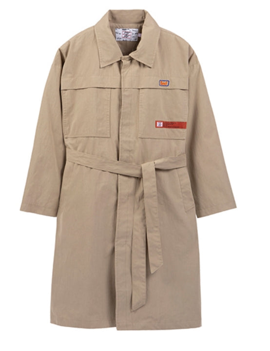 ベドインベド(BADINBAD)  CHEST DOUBLE POCKET COAT_BEIGE