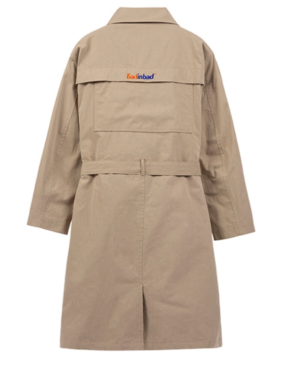 ベドインベド(BADINBAD)  CHEST DOUBLE POCKET COAT_BEIGE