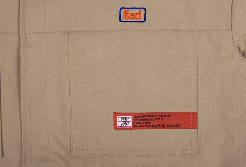 ベドインベド(BADINBAD)  CHEST DOUBLE POCKET COAT_BEIGE