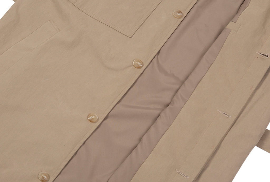 ベドインベド(BADINBAD)  CHEST DOUBLE POCKET COAT_BEIGE