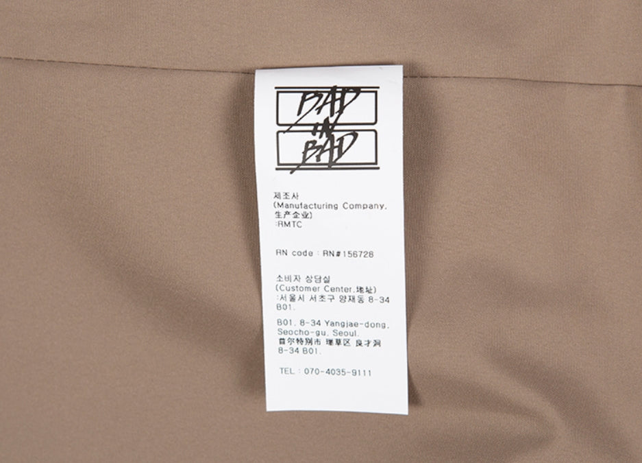 ベドインベド(BADINBAD)  CHEST DOUBLE POCKET COAT_BEIGE
