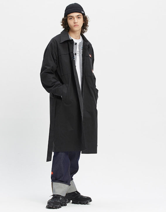 ベドインベド(BADINBAD)  CHEST DOUBLE POCKET COAT_BLACK