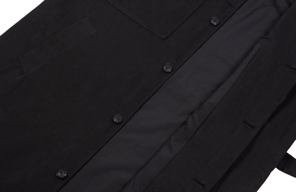 ベドインベド(BADINBAD)  CHEST DOUBLE POCKET COAT_BLACK