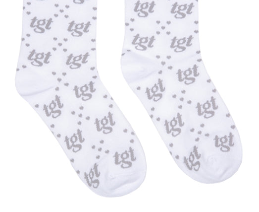TARGETTO(ターゲット) TGT PATTERN KNEE SOCKS_White & Black