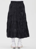 TARGETTO(ターゲット) WRINKLE VELVET FLARE SKIRT_Black