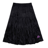 TARGETTO(ターゲット) WRINKLE VELVET FLARE SKIRT_Black