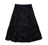 TARGETTO(ターゲット) WRINKLE VELVET FLARE SKIRT_Black