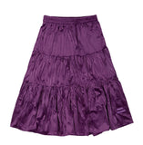 TARGETTO(ターゲット) WRINKLE VELVET FLARE SKIRT_Purple