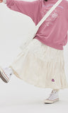 TARGETTO(ターゲット) WRINKLE VELVET FLARE SKIRT_Ivory