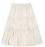 TARGETTO(ターゲット) WRINKLE VELVET FLARE SKIRT_Ivory
