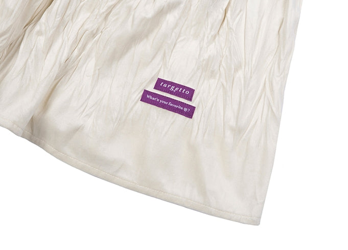 TARGETTO(ターゲット) WRINKLE VELVET FLARE SKIRT_Ivory