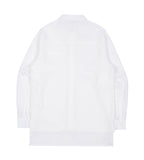 TARGETTO(ターゲット) FRONT FRILL LONG SHIRT_White
