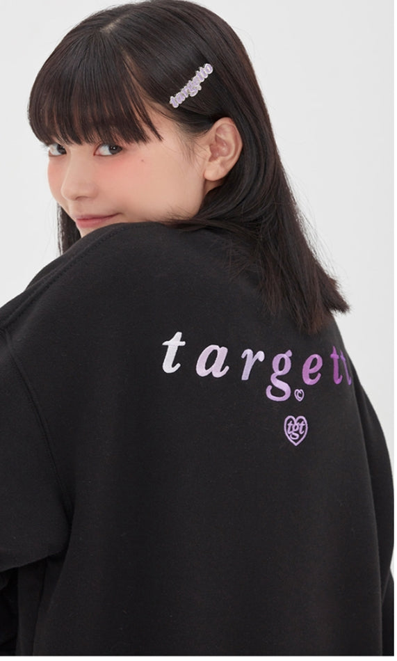 TARGETTO(ターゲット) GRADATION LOGO SWEAT SHIRT_Black